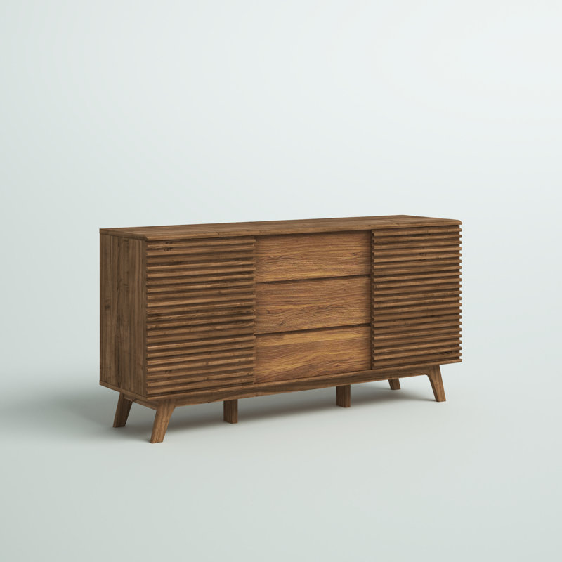 Carson Carrington Lagered Sideboard Buffet Table, Walnut