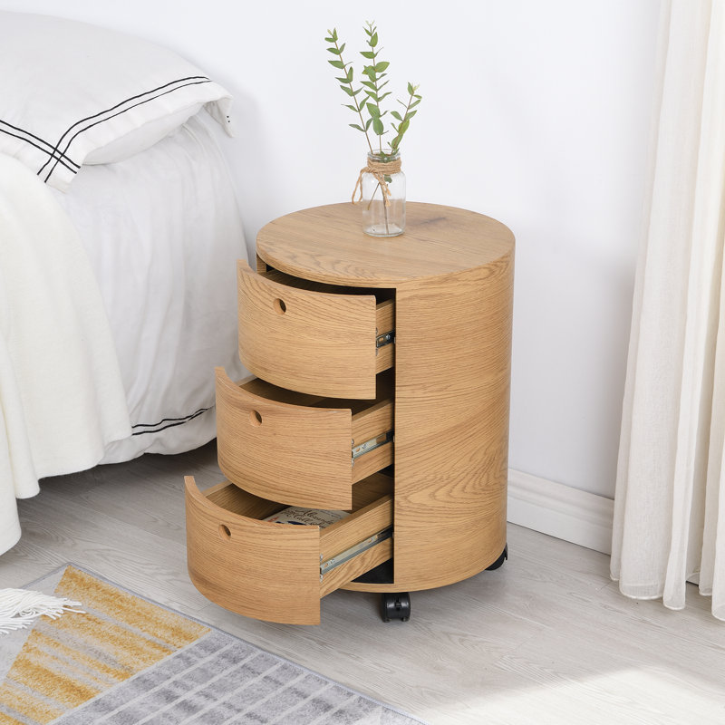 Reames 40cm W Bedside Table, Oak