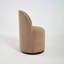 Fauteuil demi-tonneau pivotant à 360 ° en velours Mid Century-379298493