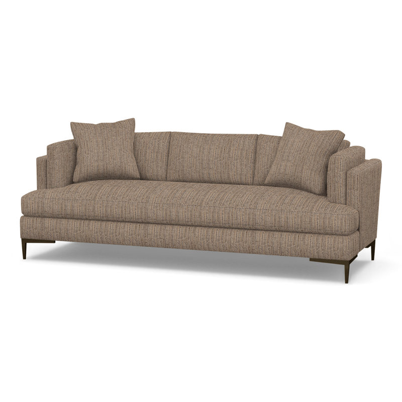Aiden Upholstered 90.5'' Sofa, Antique Bronze, Perigold Poros Rattan