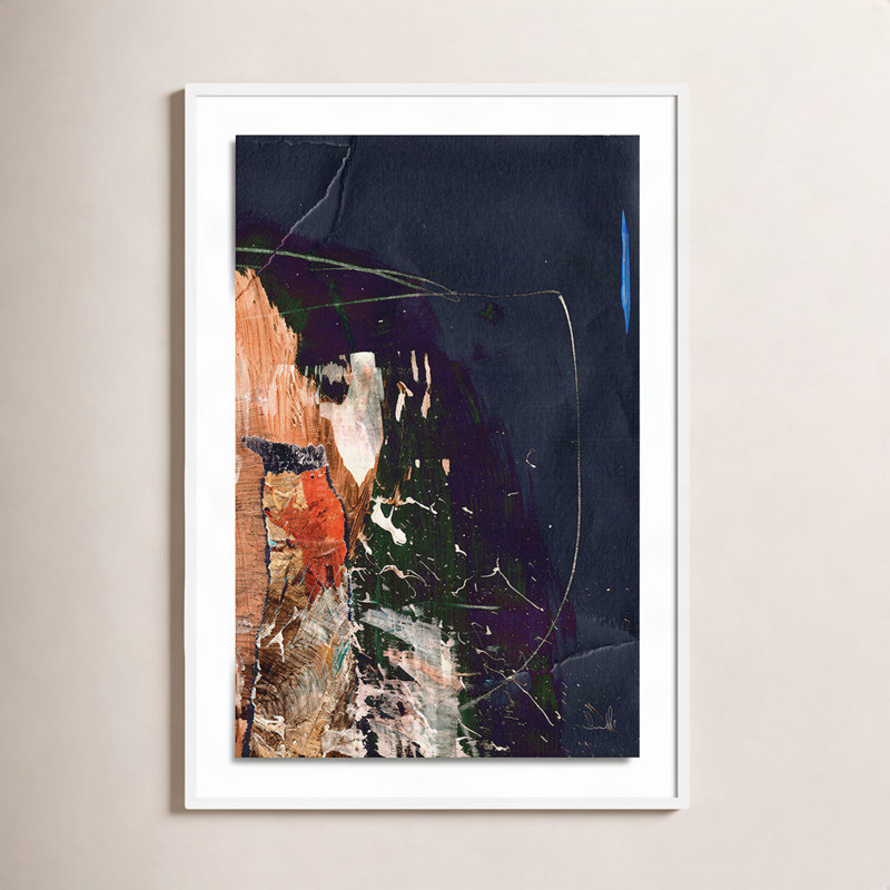 Class Print by Dan Hobday, White , 48" H x 36" W