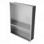 Double tablette de niche en acier inoxydable 21 "X 17", nickel brossé-1941899618