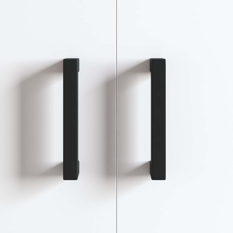 Vidaxl Furniture Handle Black Iron Cabinet Modern Minimalist Indoor Outdoor