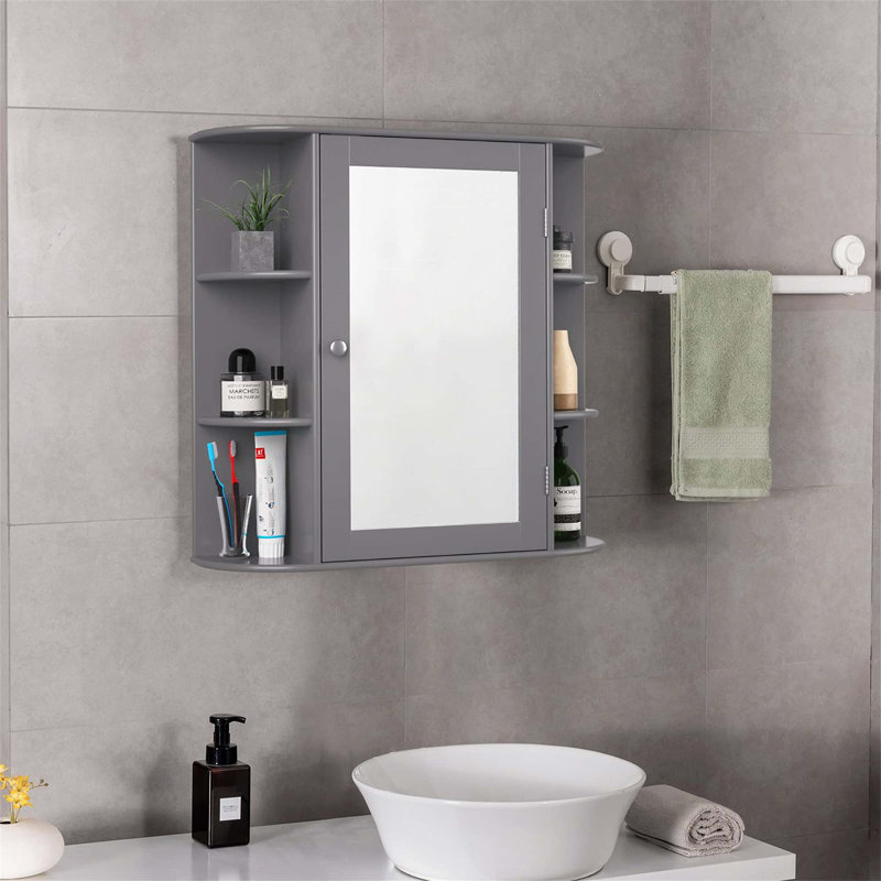 Compact Bathroom Cabinet Wall Mounted Required Bathroom Cabinet, Grey