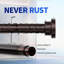 Heavy Duty Tension Shower Curtain Rod, Non-Slip Adjustable No Drilling Bathroom Shower Rod With Rust-Resistant Finish