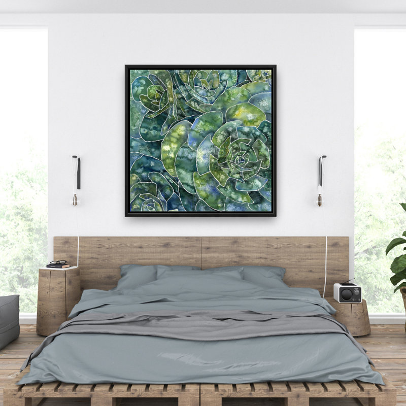Abstract Succulents Print On Canvas