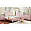Table de chevet sophistiquée à 2 tiroirs en bois or rose