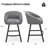 Boucle Upholstered 27.1" Modern Counter Stool-1817777179