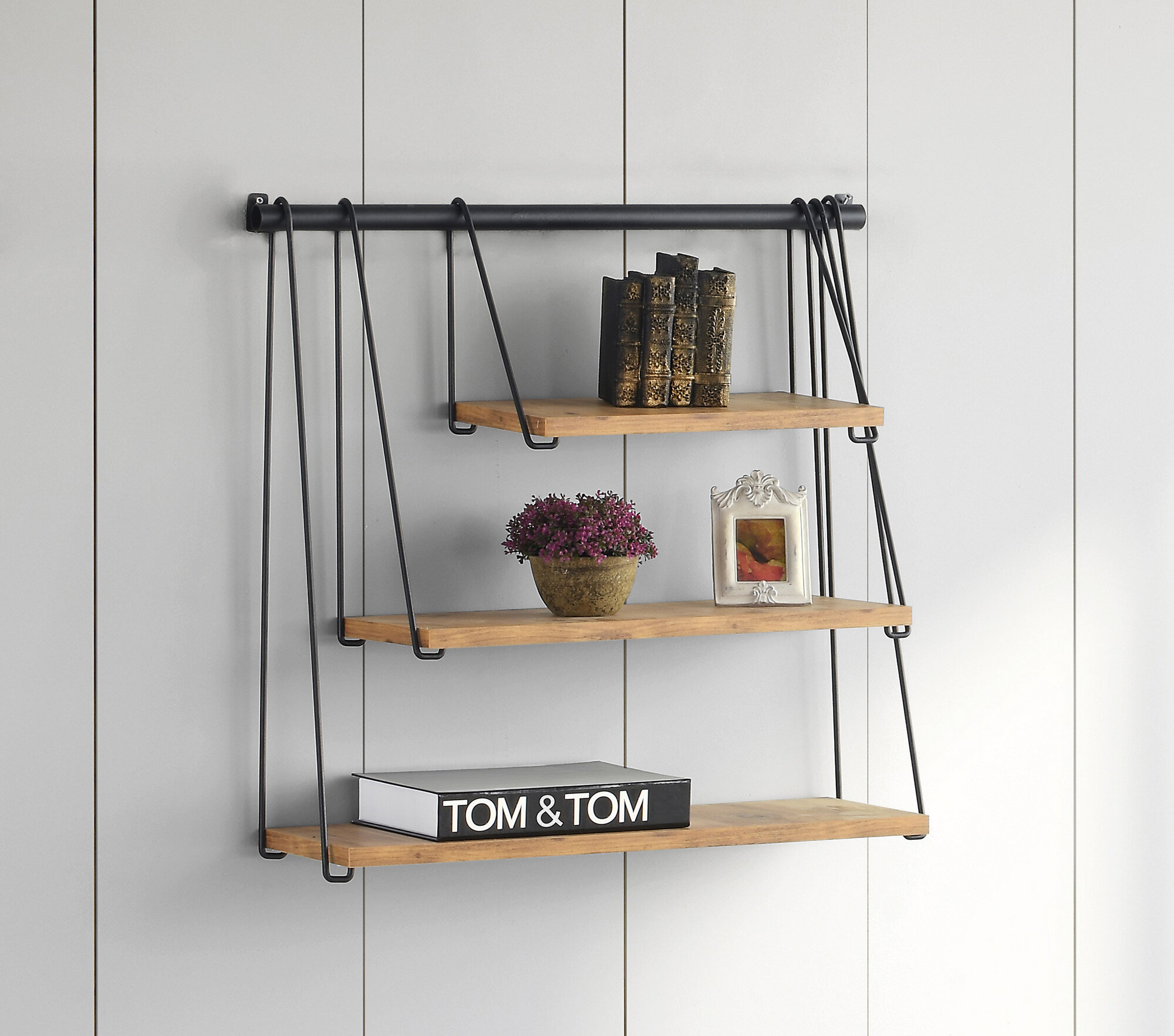 East Urban Home Odilia 3 Piece Tiered Shelf | Wayfair