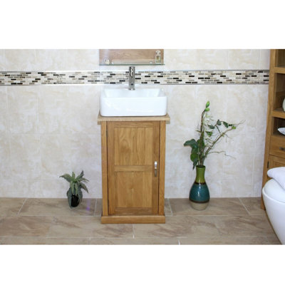 Countryman 500mm Single Bathroom Vanity with Vessel Ceramic Basin