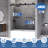 56"-60" W X 66" H Double Sliding Frameless Tub Door with 5/16" (8mm) Tempered Clear Glass-119190849