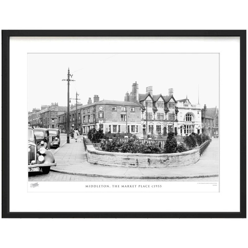 Middleton, The Market Place C1955 by Francis Frith - Single Picture Frame Print, 45cm H x 60cm W