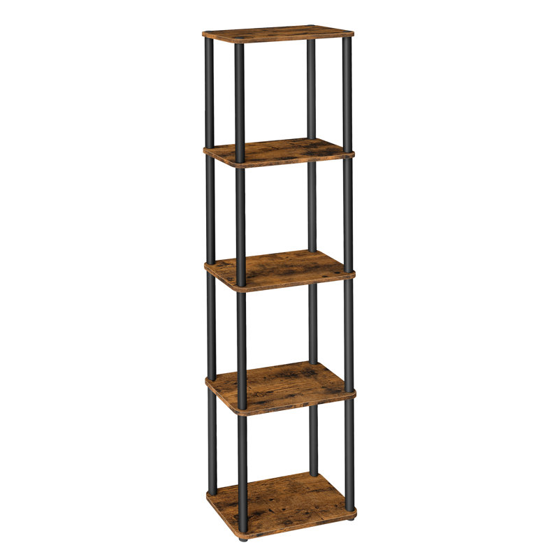 38cm W Steel Etagere Bookcase, (5 Shelves) 139"H x 38"W x 23.8"D