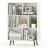 7 Cube Bookcase 3-Tier Modern Storage Organizer with 4 Metal Legs Bookshelves