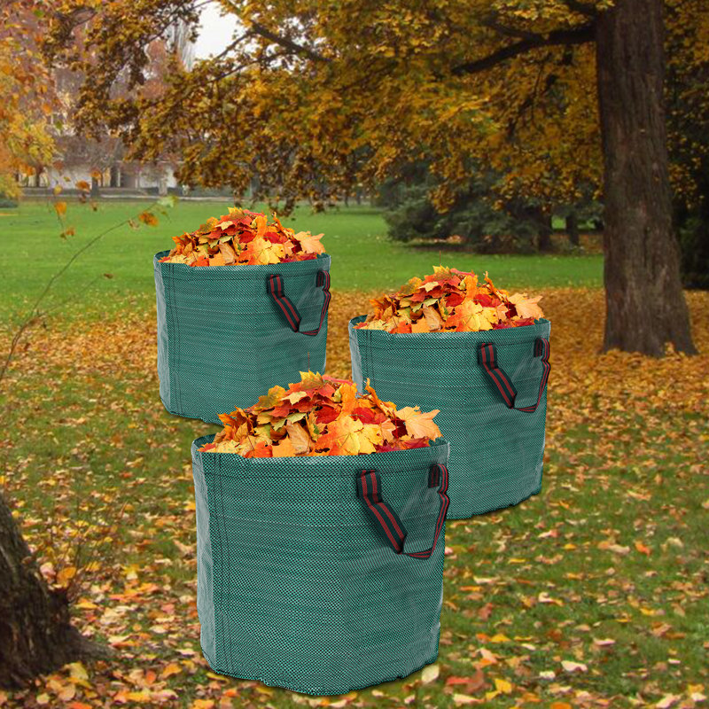 Paquet de 3 sacs à déchets de jardin réutilisables de 27 gallons pour jardin