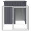 Niche pour chien en acier galvanisé anthracite vidaXL 43,3 po x 79,1 po x 43,3 po-1303794637-1303852095