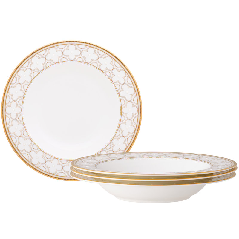 Ensemble de 4 bols à soupe en or 12 feuilles Noritake