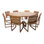 Venice 9 - Piece Solid Wood Dining Set