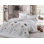 Ensemble de housse de couette double, 65% coton / 35% polyester, housse de couette 78,7 x 86,6 pouces, drap plat 86,6 x 94,5 pouces, 2 taies d'oreiller 19,7 x 27,6 pouces | Lavable à la machine, enveloppe et fermeture à boutons, élégant design blanc e