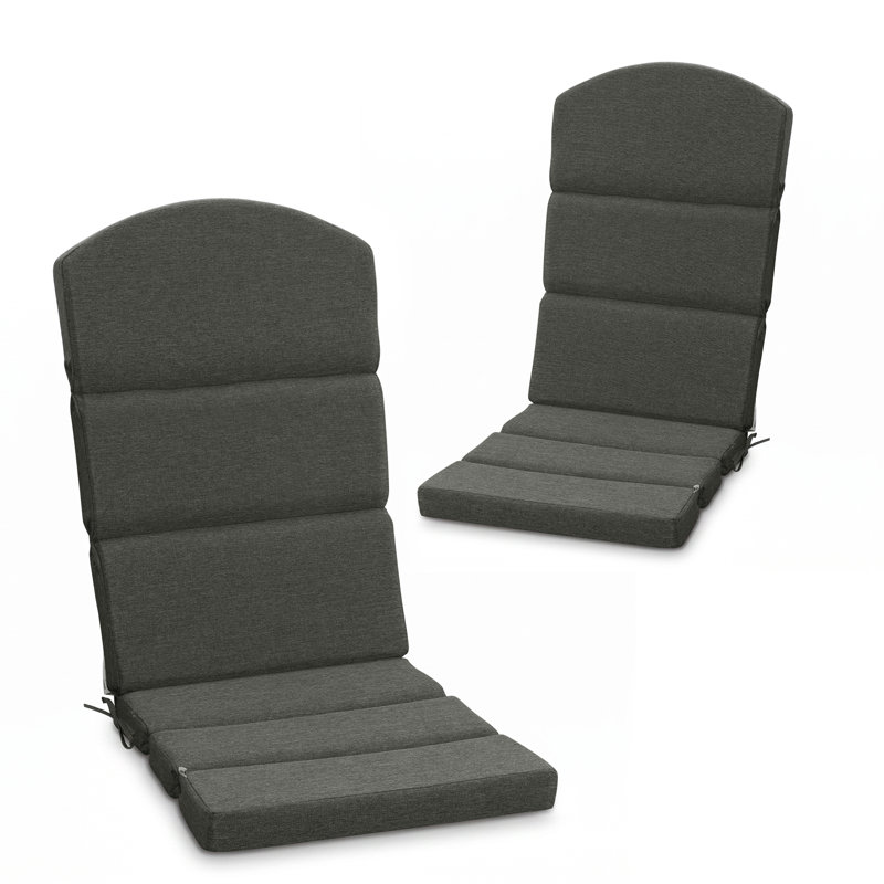 Aoodor Adirondack Chair Cushions, Charcoal Gray