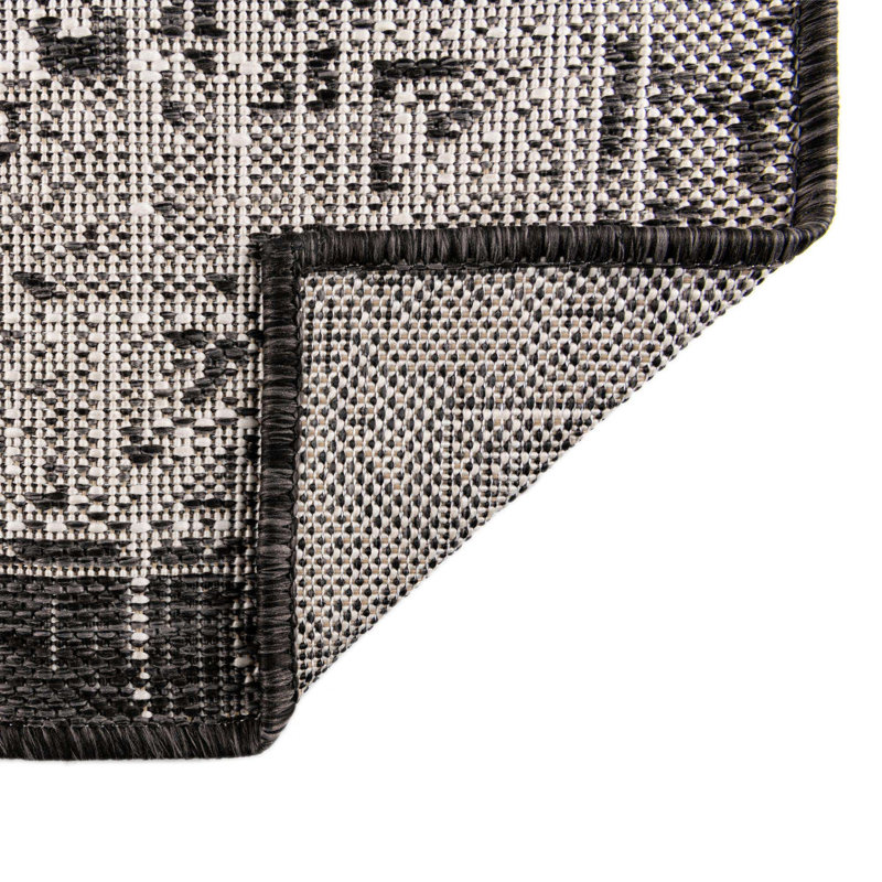 Tapis intérieur / extérieur bleu Alucard Southwestern, Rectangle 3 pi 3 po x 5 pi 3 po