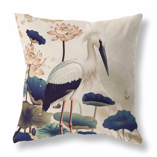 Lotus Pond Indoor/Outdoor Pillow