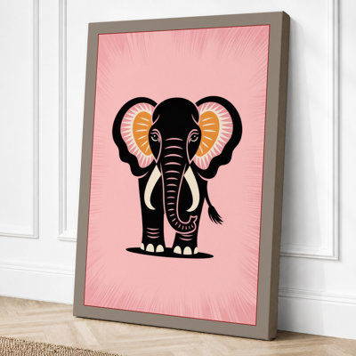 Golden Elephant Art Deco - Print