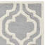 Tapis argent / ivoire en laine Cannen-377306741