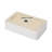 21"x14" White Ceramic Rectangular Bathroom Sink