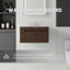 Meuble-lavabo flottant avec comptoir en marbre de culture et portes à fermeture en douceur-849903820