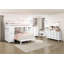Table de chevet blanche 1pc avec tiroir de rangement et tablette inférieure-1687517399