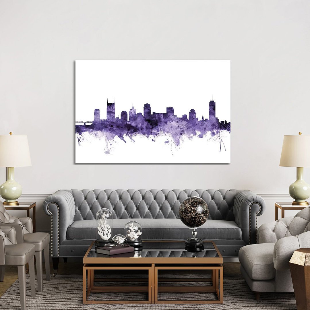 Nashville, Tennessee Skyline by Michael Tompsett - Wrapped Canvas Gallery-Wrapped Canvas Giclée
