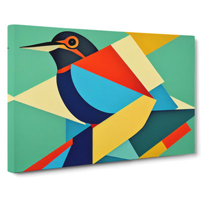 Kingfisher Bird Abstract Vol.4 - Wrapped Canvas