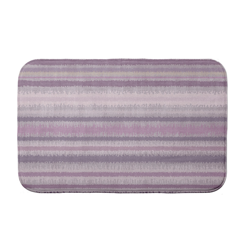 Tapis pour salle de bain Doherty, H 18 po x L 30 po, Mauve