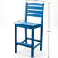 Tabourets de bar - sièges pour 2 personnes, design bleu marine américain, jardin extérieur, imperméable, entretien pour les intempéries, séchage rapide,