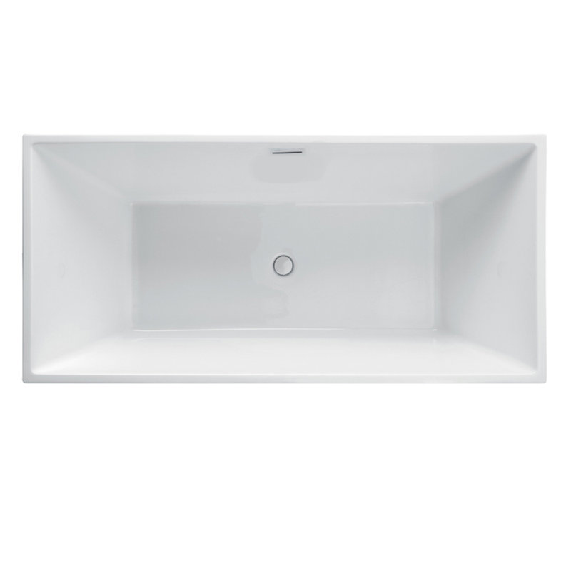 Aquasei 59.12'' L Freestanding Soaking Bathtub