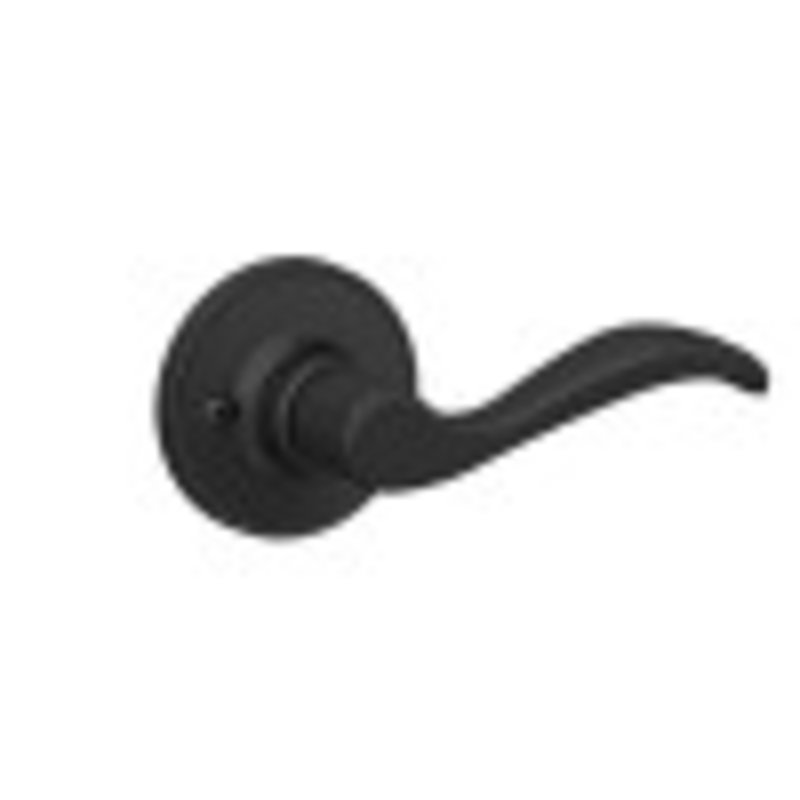 Seville Lever Non-Turning Lock, Right-Handed, Matte Black