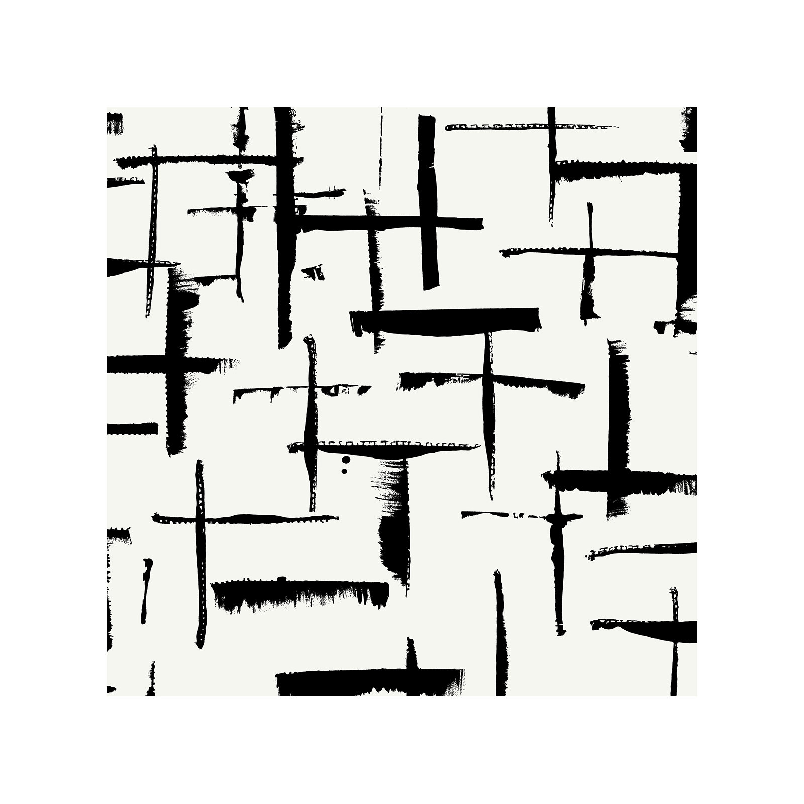 Niseko Modern Abstract Wallpaper, Obsidian