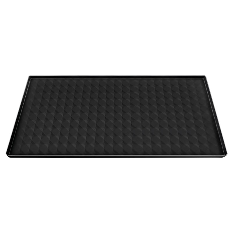 Washer And Dryer Top Protector Mat,Silicone Rubber Mat For Laudry Machine & Dryer,Non Slip Heavy Duty Waterproof Washable Top Cover Pad,Black