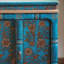 Armoire de véranda rétro en bois massif