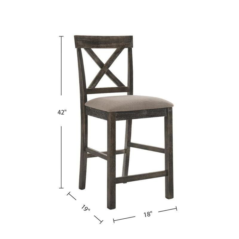Contemporary Dining Chairs, Antique Gray