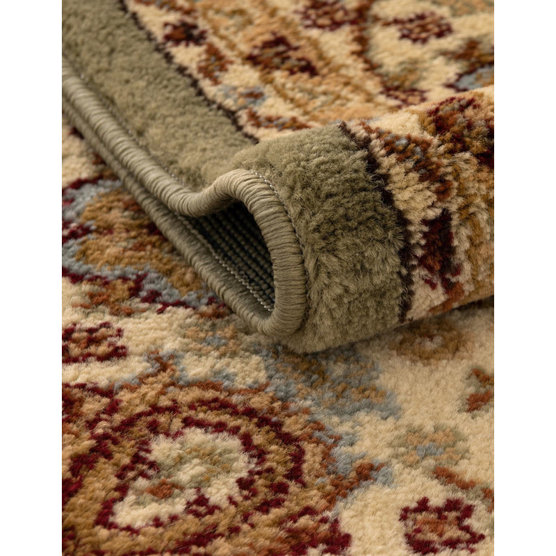 Tapis oriental vert clair Niles, Runner 2' x 7'1"