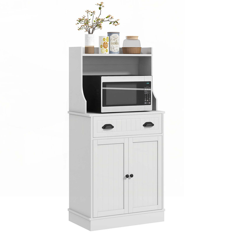 Îlot de cuisine avec huche et rangement pour câbles avec rangement