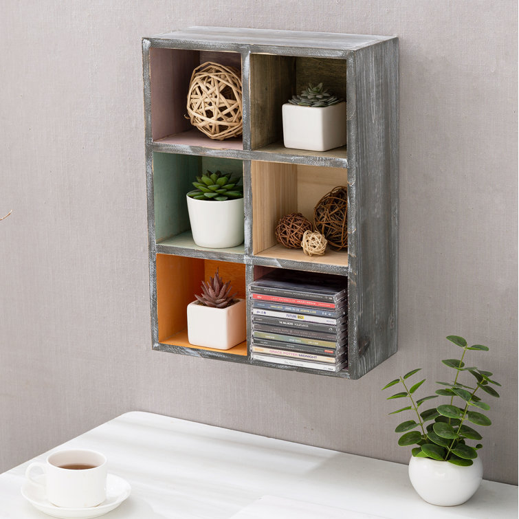 Gracie Oaks 12 x 16 Wood Small Cubby Shelf & Reviews