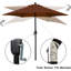 Parasol de marché inclinable 90 po Keiwarren-240370445