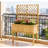 Self-Draining Raised Garden Bed,Elevated Wood Planter With Trellis For Climbing Plants,With Legs And Drainage Holes-191071618