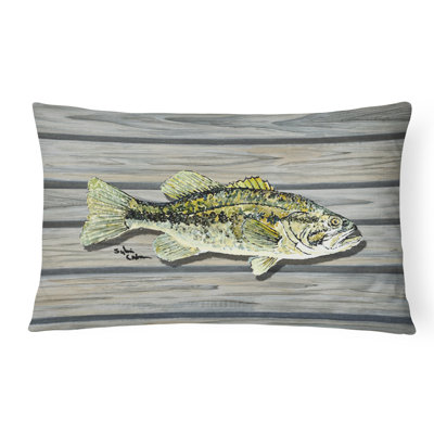 Coussin décoratif d’intérieur/d’extérieur à petite embouchure fish bass