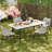 70.8in White Sintered Stone Rectangular Dining Table Chair Set