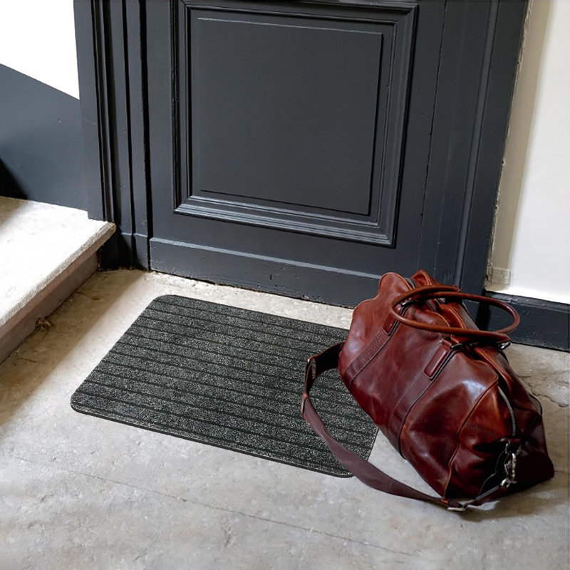 Tapis d'extérieur antidérapant 24 po x 16 po Chloe, gris
