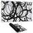 Abstract curly lines - 14.00"x24.25" Desk mat